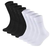 CAMANO Camano Unisex Socken - Soft Socks, einfarbig, 8er Pack (TB_3642000-8P) 43-46 Schwarz