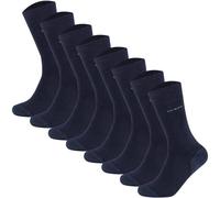 CAMANO Camano Unisex Socken - Walk Socks, einfarbig, 8er Pack (TB_3652000-8P) 35-38 Blau