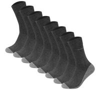 CAMANO Camano Unisex Socken - Walk Socks, einfarbig, 8er Pack (TB_3652000-8P) 43-46 Anthrazit