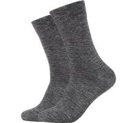 CAMANO Camano Unisex Soft Socken (Doppelpack) (37197) 35-38 Grau