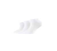 3er Pack camano Soft Bio-Baumwoll Sneakersocken Kinder 0001 - white 27-30