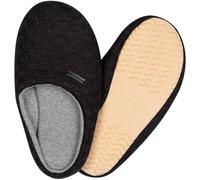 camano Cosy Checked Homeslipper Hausschuhe Herren 9999 - black 41-42