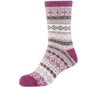 camano Cosy Double Layer Winter Crew Socken Damen 4650 - damson 35-38