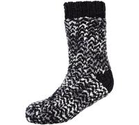 camano Cosy Plush Antirutsch Haussocken Damen 9999 - black 36-40