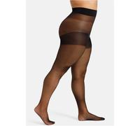 Camano Damen Feinstrumpfhose Curvy mit Komfortbund (1er Pack) große Größen 20 DEN matt schwarz 56/58