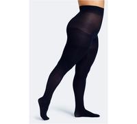 Camano Damen Feinstrumpfhose Curvy mit Komfortbund (1er Pack) große Größen 60 DEN matt blau 52/54