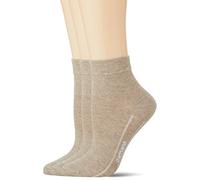 Camano Damen CA-SOFT Quarter 3-er Füßlinge, 3er Pack|#3per pack Beige (sand melange 18), 39/42 (Herstellergröße: 39/42)