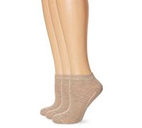 Camano Damen Füßlinge CA Soft Sneaker 3 - er 3003, 3er Pack, Gr. 39/42, Beige (Sand Melange 18)