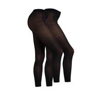 Camano Damen Leggings Everyday 60 DEN 2er Pack 42-44, Black (0005)