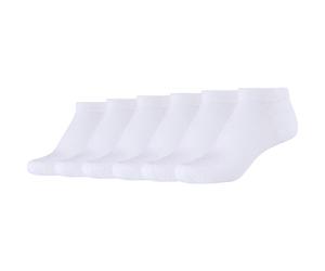 Camano Damen-Sneaker-Socken Silky Feeling 6 Paar 39 - 42 weiß