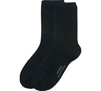 Camano Damen-Socken 2 Paar schwarz Größe 35-38