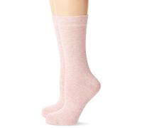 camano Socken mit Label-Detail Modell 'SILKY FEEL' in Rose Melange, Größe 39/42