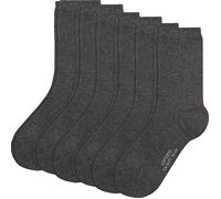 Camano Damen-Socken 6 Paar 35 - 38 anthrazit-melange