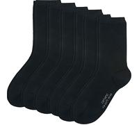 Camano Damen-Socken 6 Paar 39 - 42 schwarz
