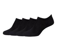 CAMANO Damen Socken Online Women cotton fine invisible Sneaker 4p (1142004000) 35-38 black
