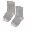 Camano Damen Socken Silky Feeling – 2er Pack – Hellgrau Melange – Gr. 35/38