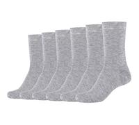Camano Damen-Socken Silky Feeling 6 Paar 39 - 42 hellgrau meliert