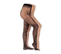 Feinstrumpfhose CAMANO "Strumpfhose 2er Pack", Damen, Gr. S, schwarz-weiß (schwarz, weiß), 90% Polyamid, 10% Elasthan, Strumpfhosen Feinstrumpfhose (14222500-S) schwarz, weiß