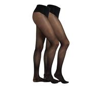 Camano Damen Strumpfhose 2er Pack 38/40 black