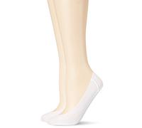 2er Pack camano Comfort Laser-Cut Antirutsch Füßlinge Damen 0001 - white 39-42