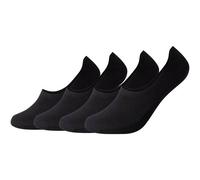 Füßlinge CAMANO "Füßlinge 4er Pack" Gr. 43/46, schwarz (black) Damen Socken (77673335-43) black