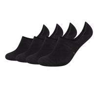 4er Pack camano Soft Bamboo Mesh Füßlinge 9999 - black 43-46
