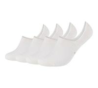 4er Pack camano Soft Bamboo Mesh Füßlinge 1000 - white 43-46