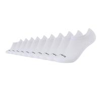 10er Pack camano Mesh Ventilation No Show Füßlinge 1000 - white 43-46