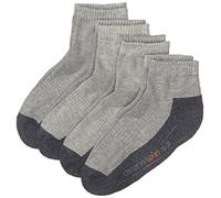 Camano Herren 5932 Sport Quarter 4 Paar Sportsocken, Grau (Grey 10), (Herstellergröße: 35/38) (4er Pack)