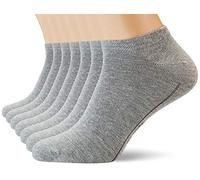 Camano Unisex Sneakersocken Unisex für Damen und Herren Atmungsaktiv bequem elastisch hoher Baumwollanteil weicher Bund 7er Pack 39/42 light grey melange