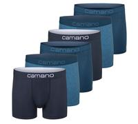 Boxershorts CAMANO "6er Pack", Herren, Gr. L, blau (blau mix), 95% Baumwolle, 5% Elasthan, Unterhosen (73357855-L) blau mix