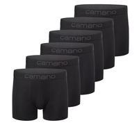 Boxershorts CAMANO "6er Pack", Herren, Gr. XXL, schwarz, 95% Baumwolle, 5% Elasthan, Unterhosen (88887819-XXL) schwarz