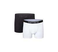 Boxershorts CAMANO "Boxershorts Unterhosen Herren elastischer Gummibund ohne", Herren, Gr. XXL, weiß (weiß mix), 95% Baumwolle, 5% Elasthan, Unterhosen (17294154-XXL) weiß mix