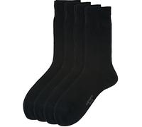 Camano Herren Business-Socken 4 Paar 43 - 46 schwarz