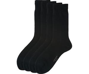Camano Herren Business-Socken 4 Paar 43 - 46 schwarz