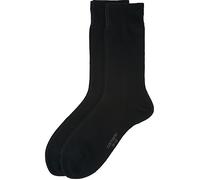 Camano Herren Business-Socken, ultrafein 2 Paar 43 - 46 schwarz