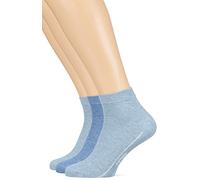 Camano Herren CA-SOFT Quarter 3-er Füßlinge, 3er Pack|#3per pack Blau (denim mel. 33), 43/46 (Herstellergröße: 43/46)