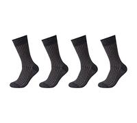 Camano Herren Online Men ca-Soft Shadow Stripes 4er Pack Socken, Anthracite Melange, 39/42