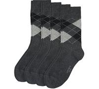Camano Herren-Socken 4 Paar 39 - 42 anthrazit