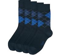Camano Herren-Socken 4 Paar 39 - 42 blau