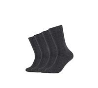 Camano Socken CA-Soft Bio Cotton 4er-Pack Unisex Anthrazit Größe 39-42