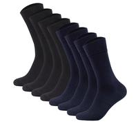 Kurzsocken CAMANO "Socken 8er Pack", Damen, Gr. 43-46, blau (schwarz, marine), Obermaterial: 97% Baumwolle CO. 3% Elasthan EL., Socken (12587931-43) schwarz, marine