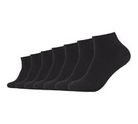 Camano Socken CA-Soft Quarter Unisex 7er-Pack Größe 43-46 Schwarz (0005)