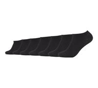 Camano Sneakersocken ca-soft – Unisex, 7er Pack, Bio‑Baumwolle – schwarz