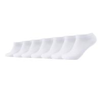 Camano Unisex Sneakersocken Unisex für Damen und Herren Atmungsaktiv bequem elastisch hoher Baumwollanteil weicher Bund 7er Pack 35/38 white