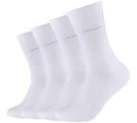 Socken CAMANO "4er Pack", Mädchen, Gr. 43-46, weiß, 80% Baumwolle, 17% Polyamid, 3% Elasthan, uni, Socken Socken (36022511-43) weiß