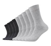 CAMANO Herren Socken Online comfort cotton Socks 9p (000009106) 35-38 l.grey mel. (10) + anthra