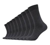 Camano Socken Comfort 9er-Pack Herren Baumwollmischung anthrazit melange Gr. 39-42