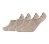 CAMANO Herren Socken Online comfort Footies 4p (4420000) 35-38 sand melange