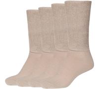 Socken CAMANO "4er Pack", Herren, Gr. 43-46, beige (sand), 74% Baumwolle, 24% Polyamid, 2% Elasthan, uni, Socken Socken (64546934-43) sand